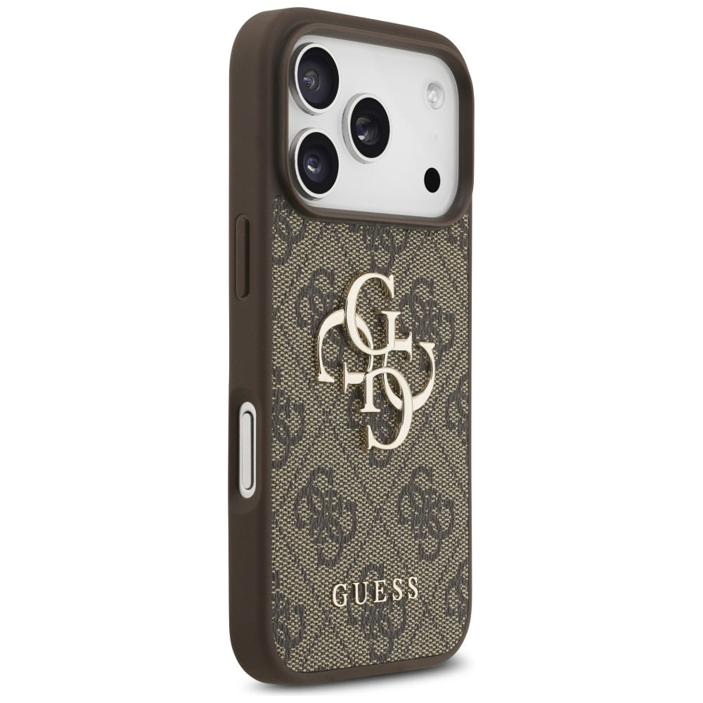 Husa de protectie Guess Hardcase 4G Big Logo (GUHCP17L4GMGBR) compatibil cu iPhone 17 Pro, Maro