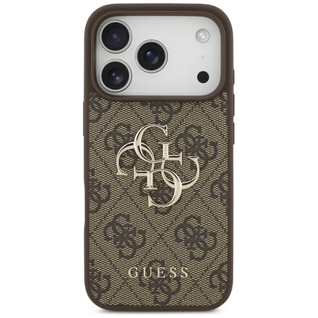 Husa de protectie Guess Hardcase 4G Big Logo (GUHCP17L4GMGBR) compatibil cu iPhone 17 Pro, Maro