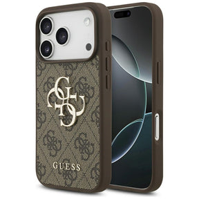 Husa de protectie Guess Hardcase 4G Big Logo (GUHCP17L4GMGBR) compatibil cu iPhone 17 Pro, Maro