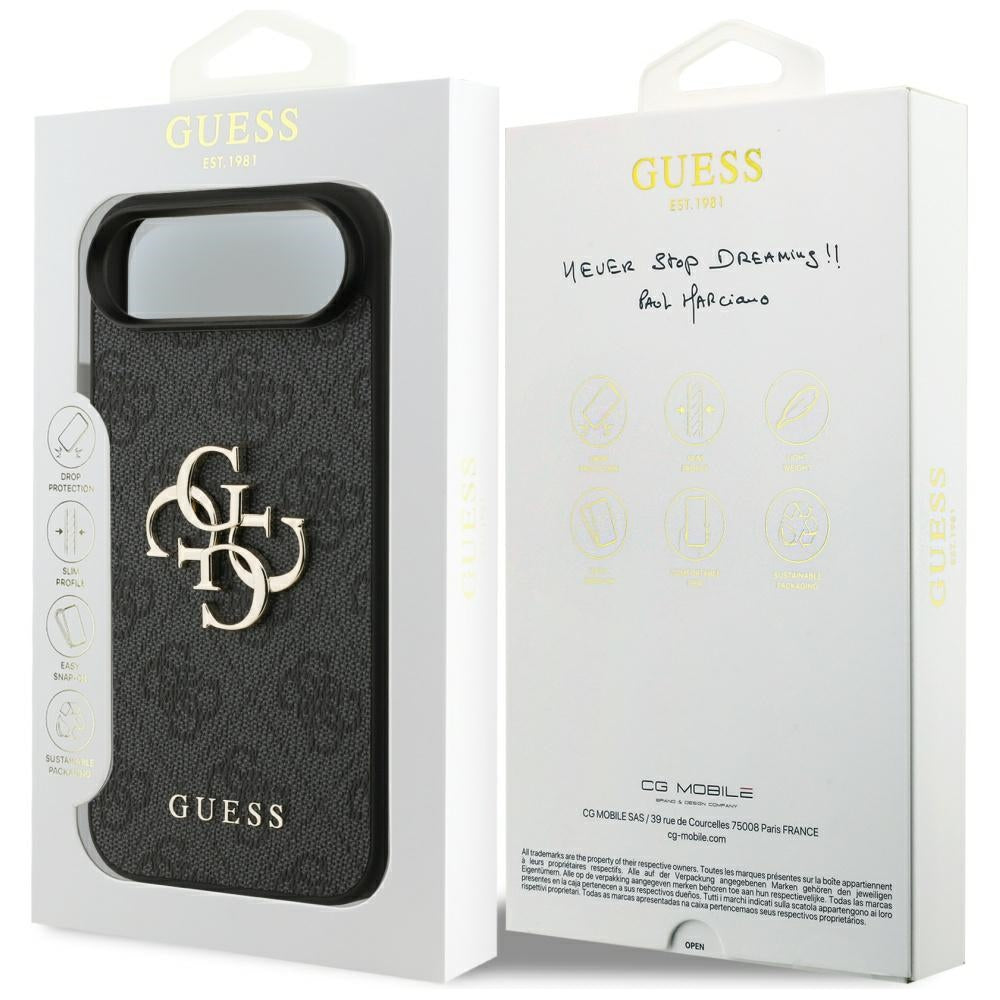 Husa de protectie Guess Hardcase 4G Big Logo (GUHCP17M4GMGGR) compatibil cu iPhone 17 Air, Negru