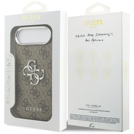 Husa de protectie Guess Hardcase Big 4G Logo Classic Logo (GUHCP17MP4G4SMCW) compatibil cu iPhone 17 Air, Maro