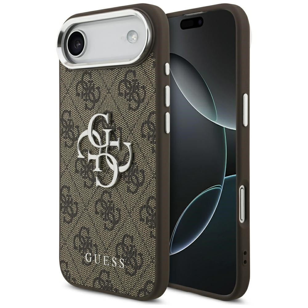 Husa de protectie Guess Hardcase Big 4G Logo Classic Logo (GUHCP17MP4G4SMCW) compatibil cu iPhone 17 Air, Maro
