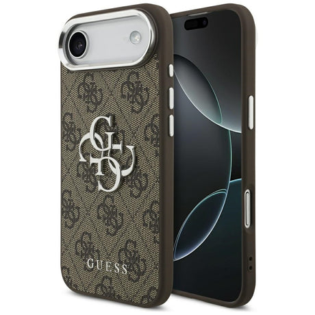 Husa de protectie Guess Hardcase Big 4G Logo Classic Logo (GUHCP17MP4G4SMCW) compatibil cu iPhone 17 Air, Maro