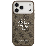 Husa de protectie Guess Hardcase Big 4G Logo Classic Logo (GUHCP17XP4G4SMCW) compatibil cu iPhone 17 Pro Max, Maro