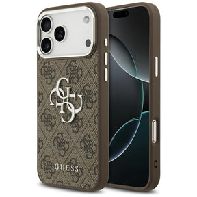 Husa de protectie Guess Hardcase Big 4G Logo Classic Logo (GUHCP17XP4G4SMCW) compatibil cu iPhone 17 Pro Max, Maro