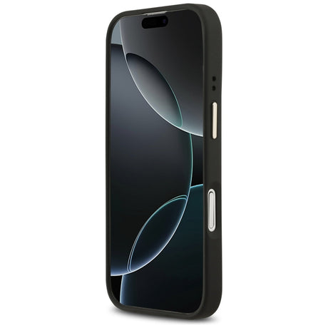 Husa de protectie Guess Hardcase 4G Classic MagSafe (GUHMP17SP4MSEGCK) compatibil cu iPhone 17, Negru