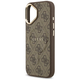 Husa de protectie Guess Hardcase 4G Classic MagSafe (GUHMP17SP4MSEGCW) compatibil cu iPhone 17, Maro