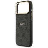 Husa de protectie Guess Hardcase 4G Classic MagSafe (GUHMP17LP4MSEGCK) compatibil cu iPhone 17 Pro, Negru