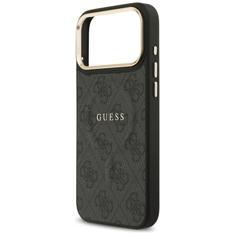 Husa de protectie Guess Hardcase 4G Classic MagSafe (GUHMP17LP4MSEGCK) compatibil cu iPhone 17 Pro, Negru