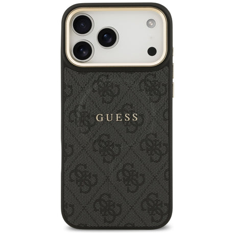 Husa de protectie Guess Hardcase 4G Classic MagSafe (GUHMP17LP4MSEGCK) compatibil cu iPhone 17 Pro, Negru