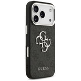 Husa de protectie Guess Hardcase Big 4G Logo Classic Logo (GUHCP17LP4G4SMCK) compatibil cu iPhone 17 Pro, Negru