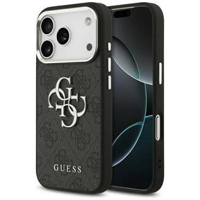 Husa de protectie Guess Hardcase Big 4G Logo Classic Logo (GUHCP17LP4G4SMCK) compatibil cu iPhone 17 Pro, Negru