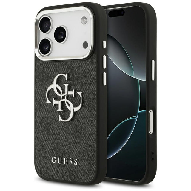 Husa de protectie Guess Hardcase Big 4G Logo Classic Logo (GUHCP17LP4G4SMCK) compatibil cu iPhone 17 Pro, Negru