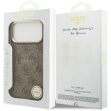 Husa de protectie Guess Hardcase 4G Classic MagSafe (GUHMP17LP4MSEGCW) compatibil cu iPhone 17 Pro, Maro