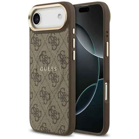 Husa de protectie Guess Hardcase 4G Classic MagSafe (GUHMP17MP4MSEGCW) compatibil cu iPhone 17 Air, Maro