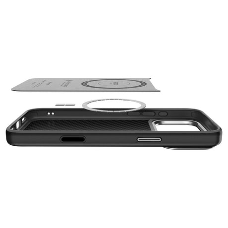 Husa de protectie Spigen Enzo Aramid compatibil cu iPhone 17 Pro Max, Negru