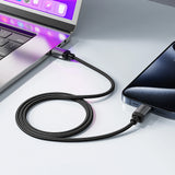 Cablu Acefast (C20-03), USB-C to Type-C, 60W, 3A, Fast Charging, Bend-Resistant, Nylon Braid, 1.2m, Negru