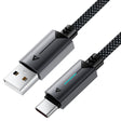 Cablu Acefast (C19-04), USB to Type-C, Fast Charging, 3A, Bend-Resistant, Nylon Braid, 1.2m, Negru