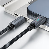 Cablu Acefast (C19-03), Type-C to Type-C, Fast Charging, 60W, 3A, Bend-Resistant, Nylon Braid, 1.2m, Negru
