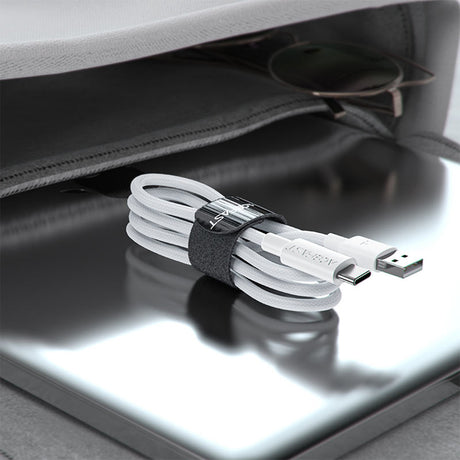 Cablu Acefast (C18-04), USB to Type-C, Fast Charging, 3A, Bend-Resistant, Nylon Braid, 1.2m, Alb