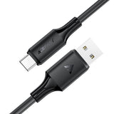 Cablu Acefast (C17-04), USB-C, 3A, 1.2m, Negru