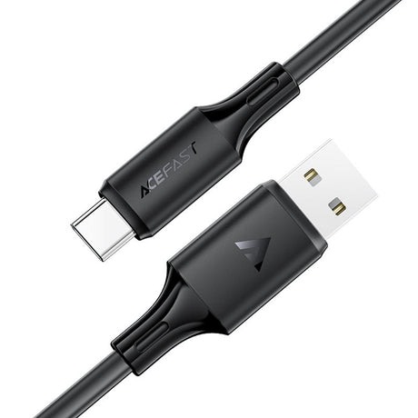 Cablu Acefast (C17-04), USB-C, 3A, 1.2m, Negru