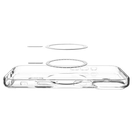 Husa de protectie Spigen Ultra Hybrid MagSafe (ACS10382) compatibil cu iPhone 17, Transparent /Gold