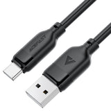 Cablu Acefast (C16-04), Fast Charging, USB to Type-C, 3A, Bend-Resistant, 1.2m, Negru
