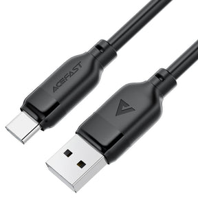 Cablu Acefast (C16-04), Fast Charging, USB to Type-C, 3A, Bend-Resistant, 1.2m, Negru