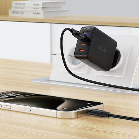Cablu Acefast (C16-04), Fast Charging, USB to Type-C, 3A, Bend-Resistant, 1.2m, Negru