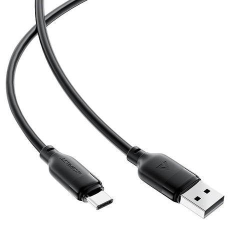 Cablu Acefast (C16-04), Fast Charging, USB to Type-C, 3A, Bend-Resistant, 1.2m, Negru