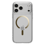 Husa de protectie Spigen Ultra Hybrid MagSafe (ACS10348) compatibil cu iPhone 17 Pro, Transparent /Gold