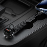 Cablu Acefast (C14-03), Fast Charging, Type-C to Type-C, Spring Design, 60W, 3A, Bend-Resistant, 1.2m, Negru