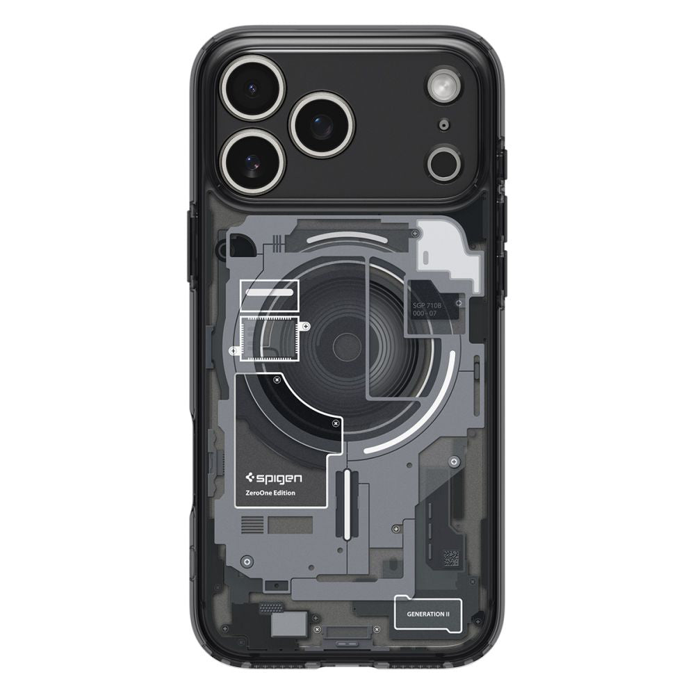 Husa de protectie Spigen Ultra Hybrid Zero One MagSafe (ACS10353) compatibil cu iPhone 17 Pro, Negru
