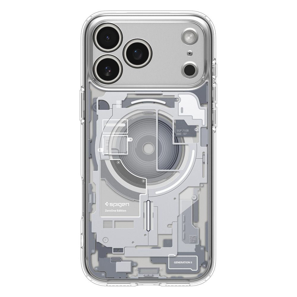 Husa de protectie Spigen Ultra Hybrid Zero One MagSafe (ACS10351) compatibil cu iPhone 17 Pro, Alb