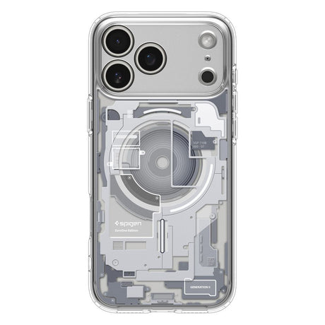 Husa de protectie Spigen Ultra Hybrid Zero One MagSafe (ACS10351) compatibil cu iPhone 17 Pro, Alb