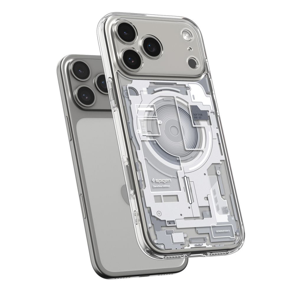 Husa de protectie Spigen Ultra Hybrid Zero One MagSafe (ACS10351) compatibil cu iPhone 17 Pro, Alb