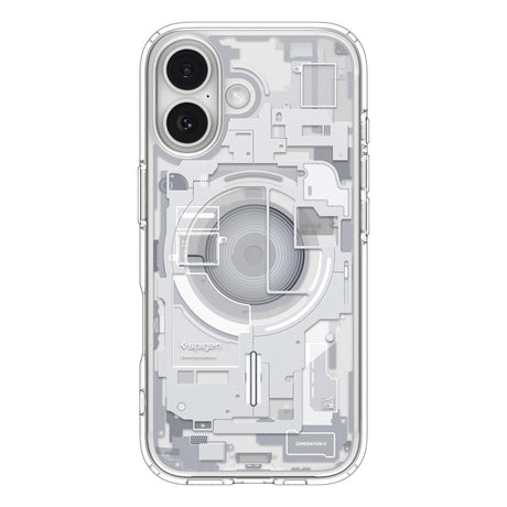 Husa de protectie Spigen Ultra Hybrid Zero One MagSafe (ACS10385) compatibil cu iPhone 17, Alb