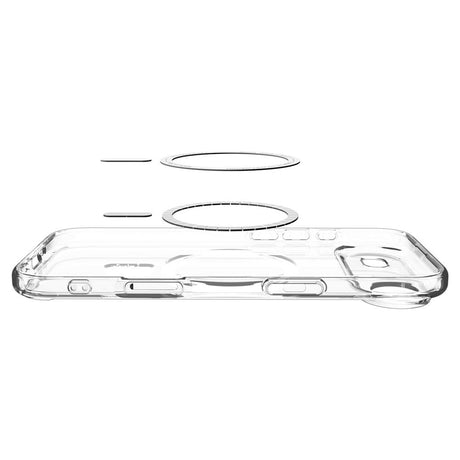 Husa de protectie Spigen Ultra Hybrid MagSafe (ACS10314) compatibil cu iPhone 17 Air, Transparent /Graphite