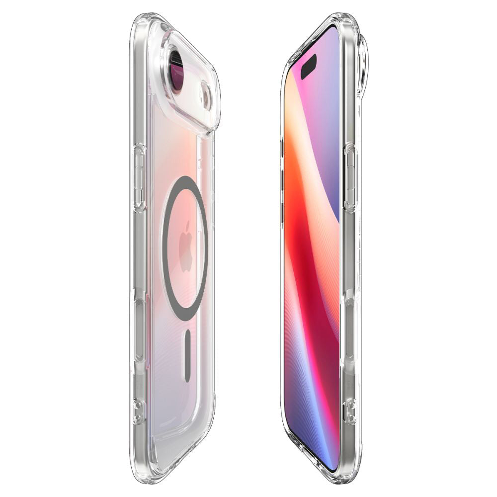 Husa de protectie Spigen Ultra Hybrid MagSafe (ACS10314) compatibil cu iPhone 17 Air, Transparent /Graphite