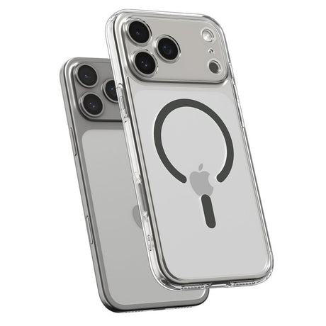 Husa pentru iPhone 17 Pro Max - Spigen Ultra Hybrid MagSafe (ACS10283) - Clear/Graphite