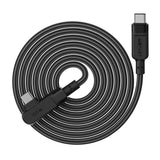 Cablu Acefast (C5-03), Fast Charging, Type-C to Type-C, 100W, 5A, Right Angle Design, Nylon Braid, 2m, Negru