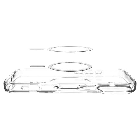 Husa de protectie Spigen Ultra Hybrid MagSafe (ACS10384) compatibil cu iPhone 17, Frost White