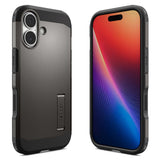 Husa de protectie Spigen Tough Armor "T" MagSafe (ACS10392) compatibil cu iPhone 17, Gunmetal