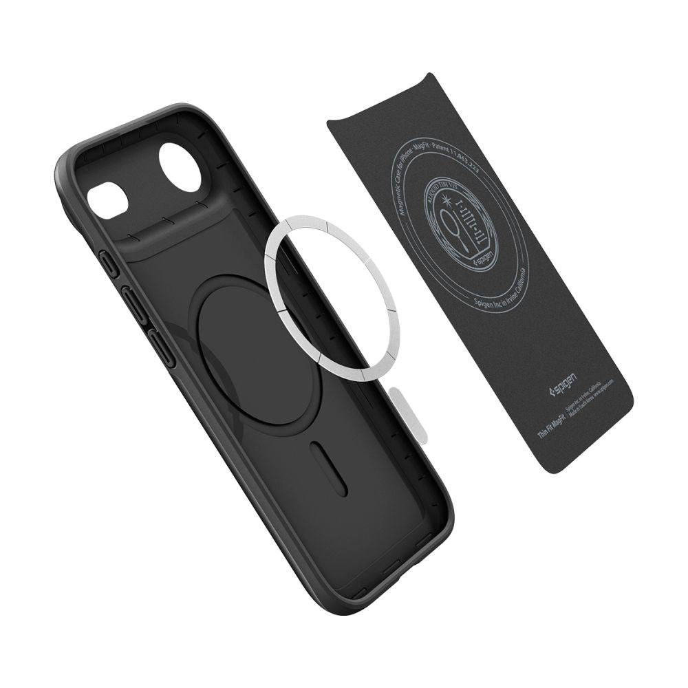 Husa de protectie Spigen Thin Fit MagSafe (ACS10306) compatibil cu iPhone 17 Air, Negru