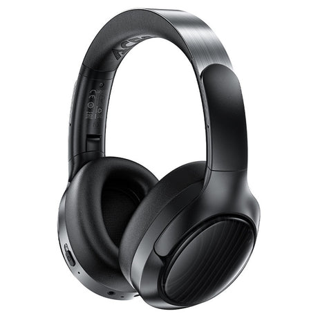 Casti Acefast Wireless Headset (H5), Type-C, Bluetooth 5.4, ANC, Noise Reduction, 3D Sense, 500mAh, Professional Hi-Fi, Negru