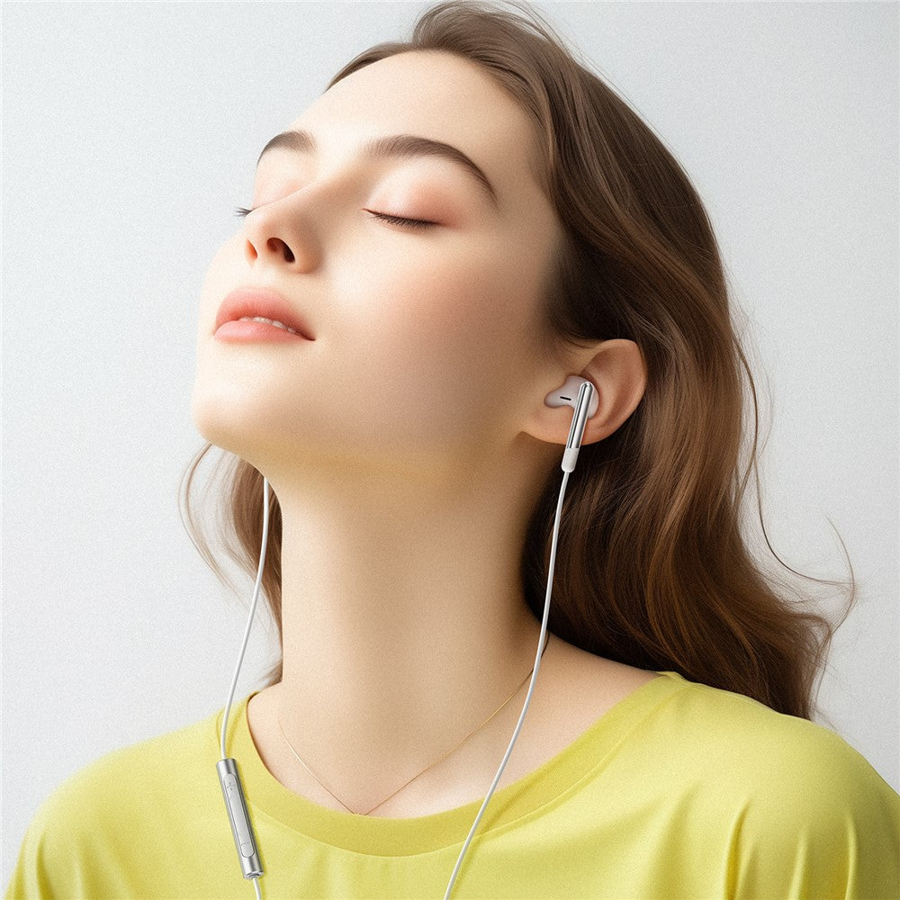 Casti Acefast L3, USB-C, Microfon, Alb