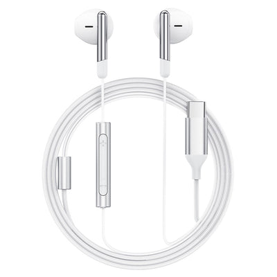 Casti Acefast L3, USB-C, Microfon, Alb
