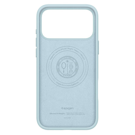Husa de protectie Spigen Silicone Fit MagSafe (ACS10338) compatibil cu iPhone 17 Pro, Mute Blue