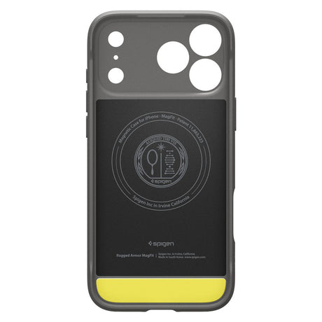 Husa de protectie Spigen Rugged Armor MagSafe (ACS10330) compatibil cu iPhone 17 Pro, Gri